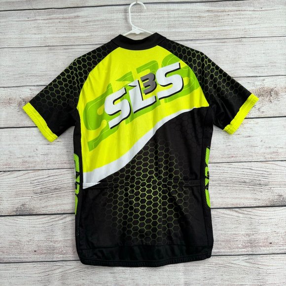 SL3S Cycling Bib and Triathlon Jersey Men's Size Medium Black/Florescent‎ Green - Picture 6 of 16
